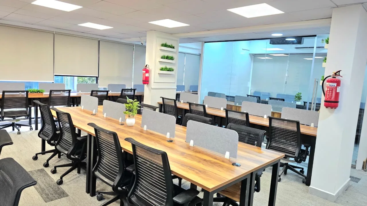 Ergonomic dedicated desks at The Meridian Cowork & Business Suites