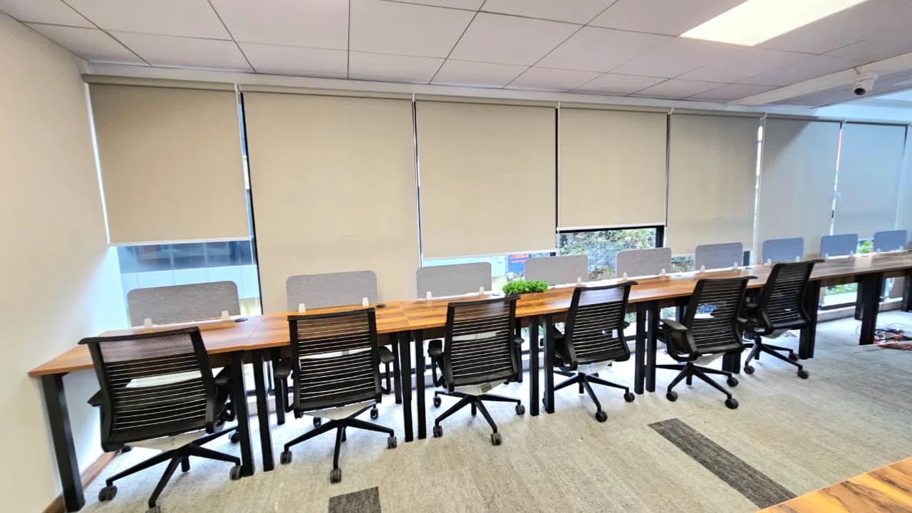 Contemporary coworking interiors at The Meridian Cowork & Business Suites